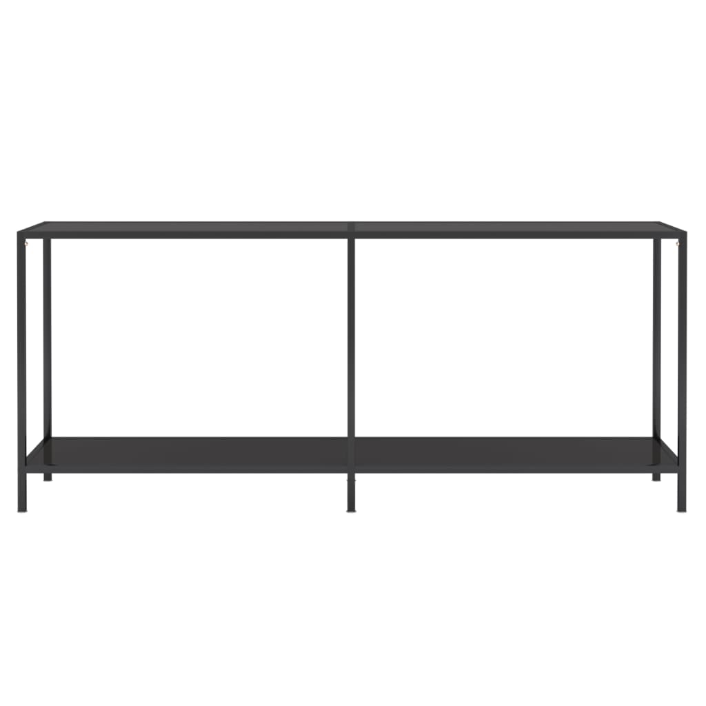 Konsolentisch Schwarz 180x35x75,5 cm Hartglas