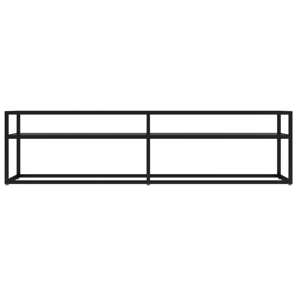 TV-Schrank Schwarz 160x40x40,5 cm Hartglas