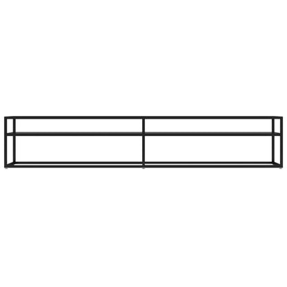 TV-Schrank Schwarz 220x40x40,5 cm Hartglas