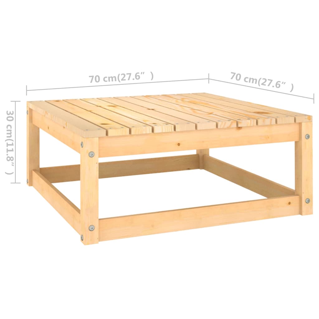 9-tlg. Garten-Lounge-Set Massivholz Kiefer