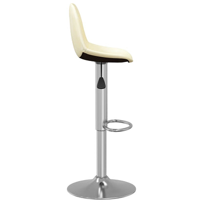 Barhocker 2 Stk. Creme Stoff