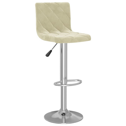 Barhocker 2 Stk. Creme Samt