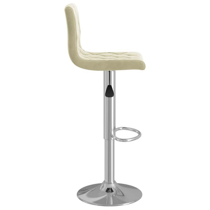 Barhocker 2 Stk. Creme Samt