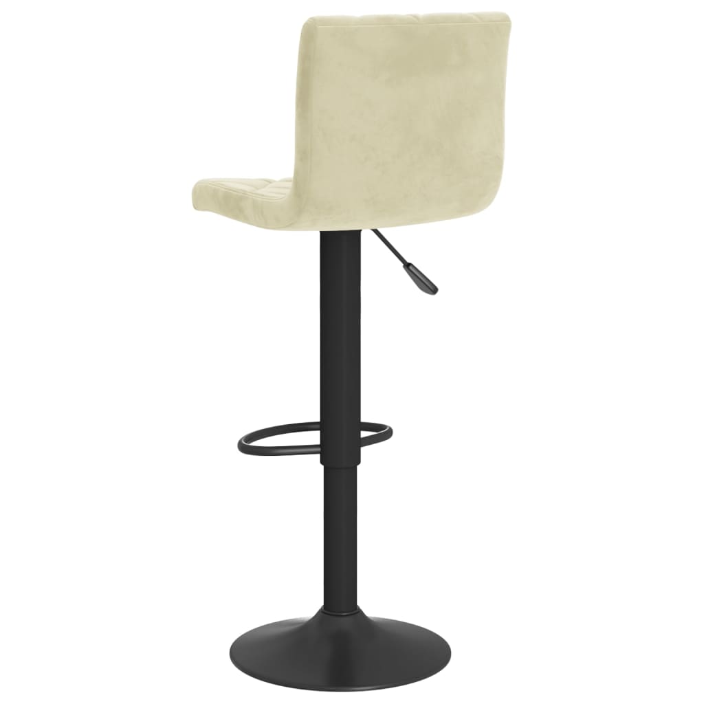 Barhocker 2 Stk. Creme Samt