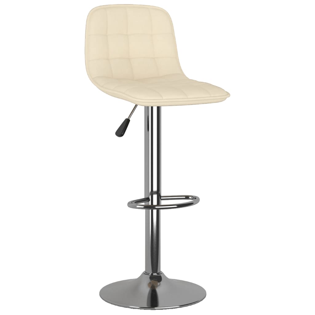 Barhocker 2 Stk. Creme Stoff