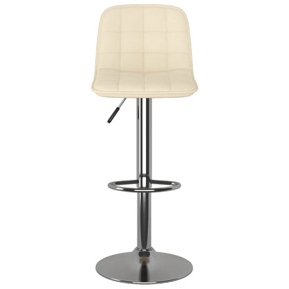 Barhocker 2 Stk. Creme Stoff