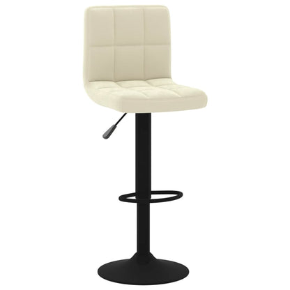 Barhocker 2 Stk. Creme Samt