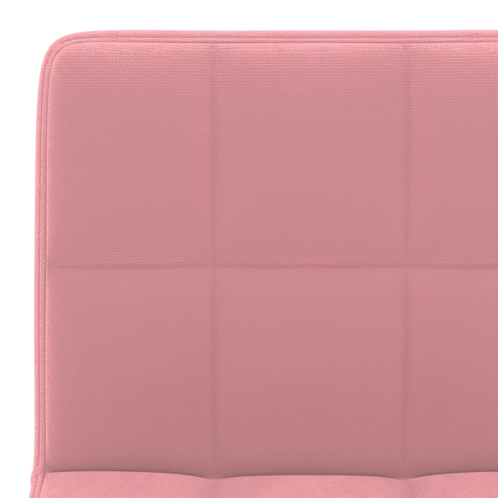 Barhocker 2 Stk. Rosa Samt