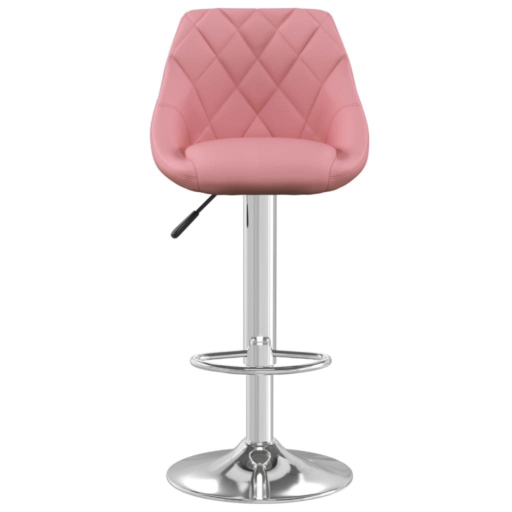 Barhocker 2 Stk. Rosa Samt