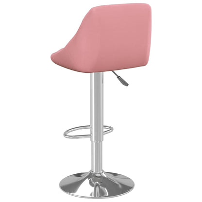 Barhocker 2 Stk. Rosa Samt