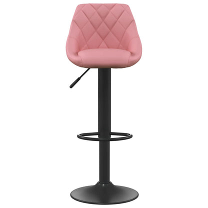 Barhocker 2 Stk. Rosa Samt