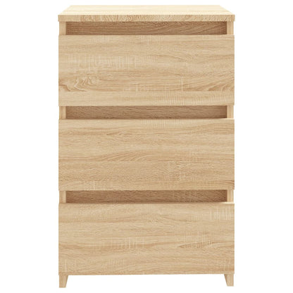 Nachttische 2 Stk. Sonoma-Eiche 40x35x62,5 cm Holzwerkstoff