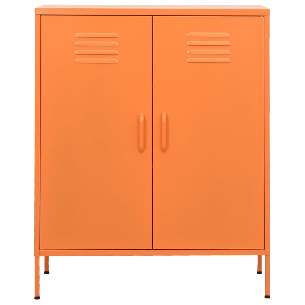 Lagerschrank Orange 80x35x101,5 cm Stahl