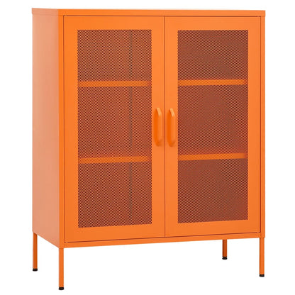 Lagerschrank Orange 80x35x101,5 cm Stahl