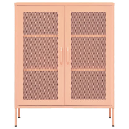 Lagerschrank Rosa 80x35x101,5 cm Stahl