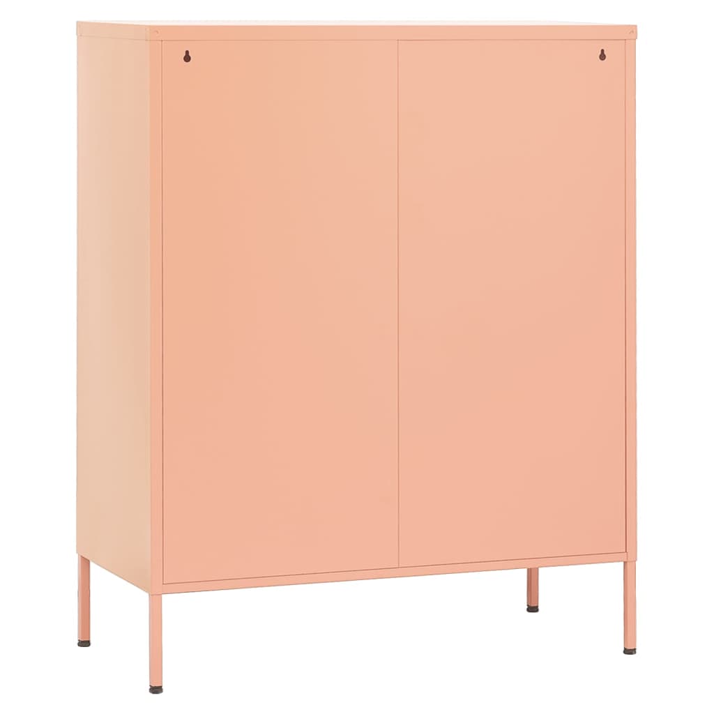 Lagerschrank Rosa 80x35x101,5 cm Stahl