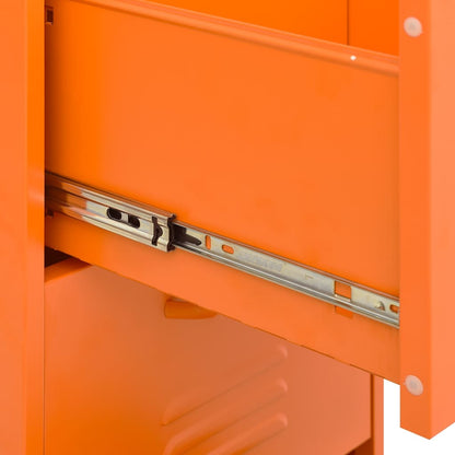 Lagerschrank Orange 42,5x35x101,5 cm Stahl