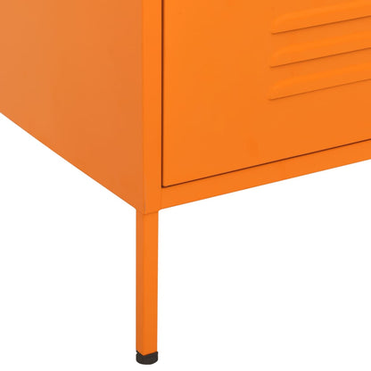 Kommode Orange 80x35x101,5 cm Stahl