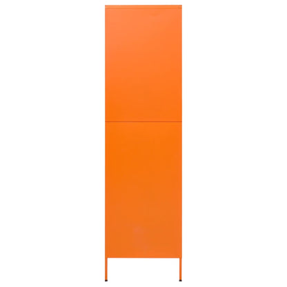 Kleiderschrank Orange 90x50x180 cm Stahl