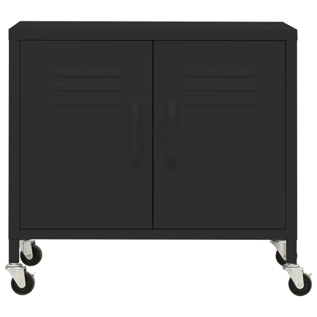 Lagerschrank Schwarz 60x35x56 cm Stahl