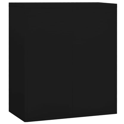 Aktenschrank Schwarz 90x46x103 cm Stahl