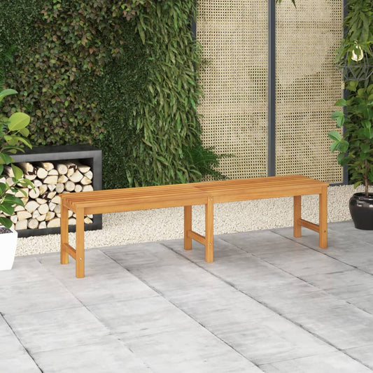 Gartenbank 180 cm Massivholz Teak