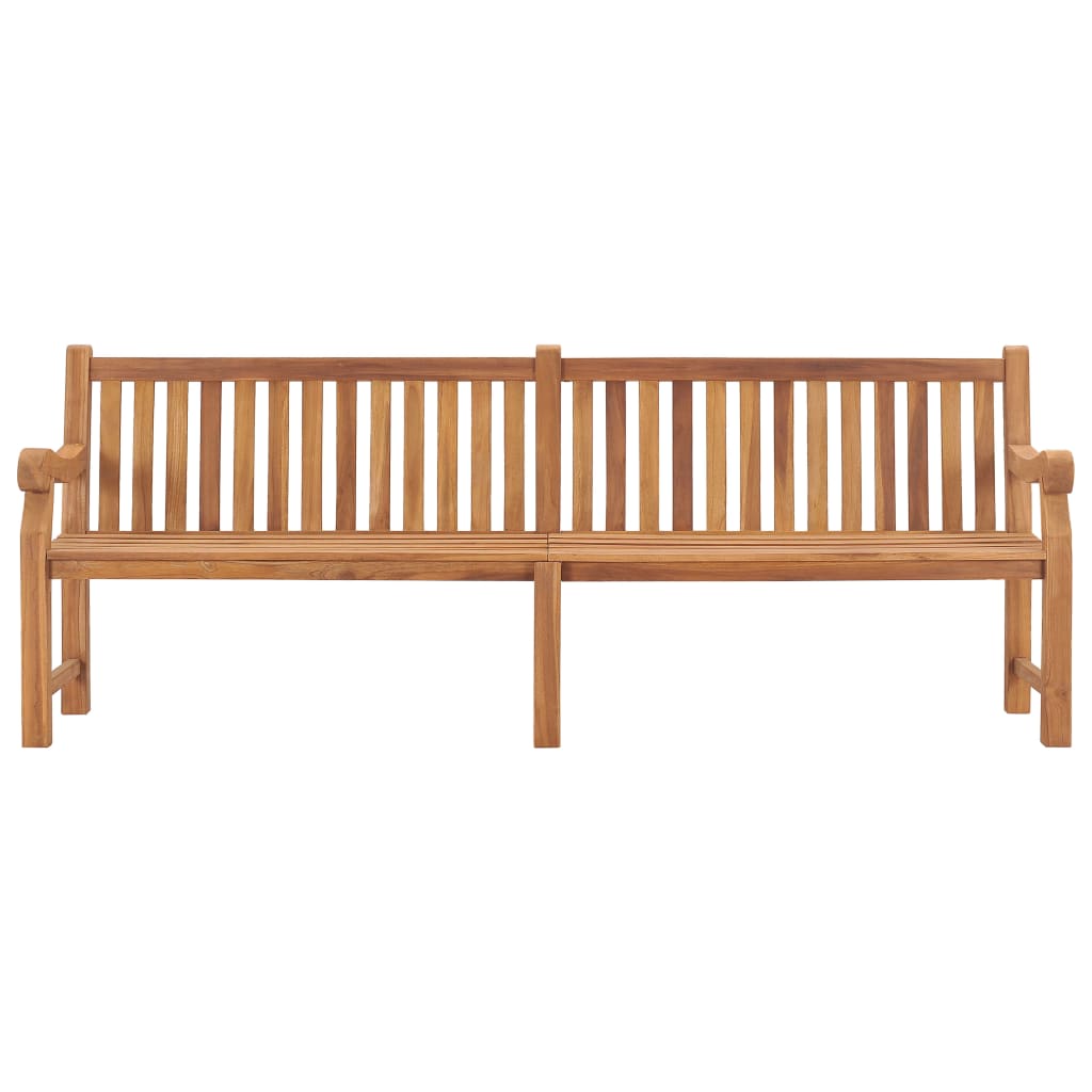 Gartenbank 228 cm Massivholz Teak