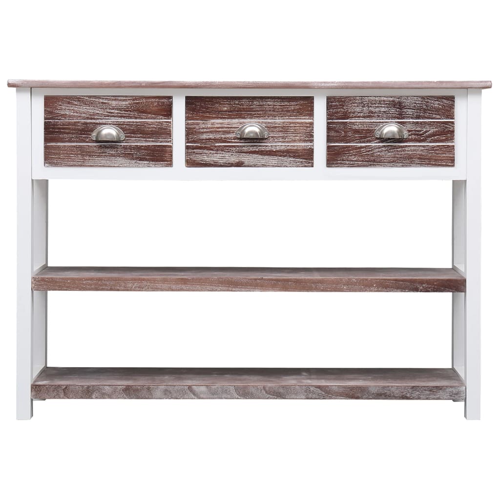 Sideboard Antik-Braun 108x30x76 cm Massivholz Paulownia