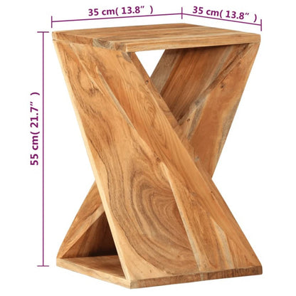 Side table 35x35x55 cm solid acacia wood