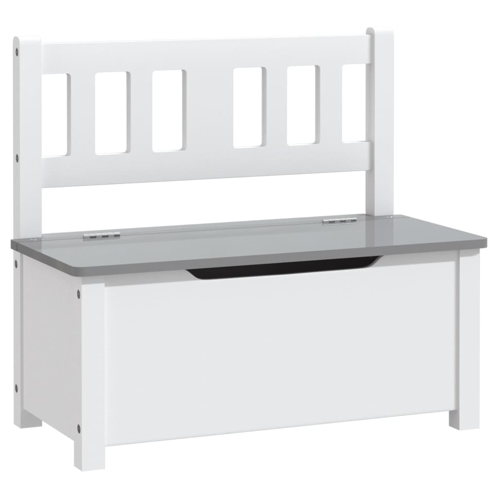 4-piece children's seating group white and grey MDF