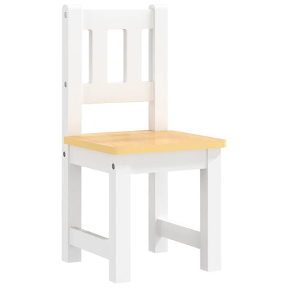 4-piece children's seating group white and beige MDF