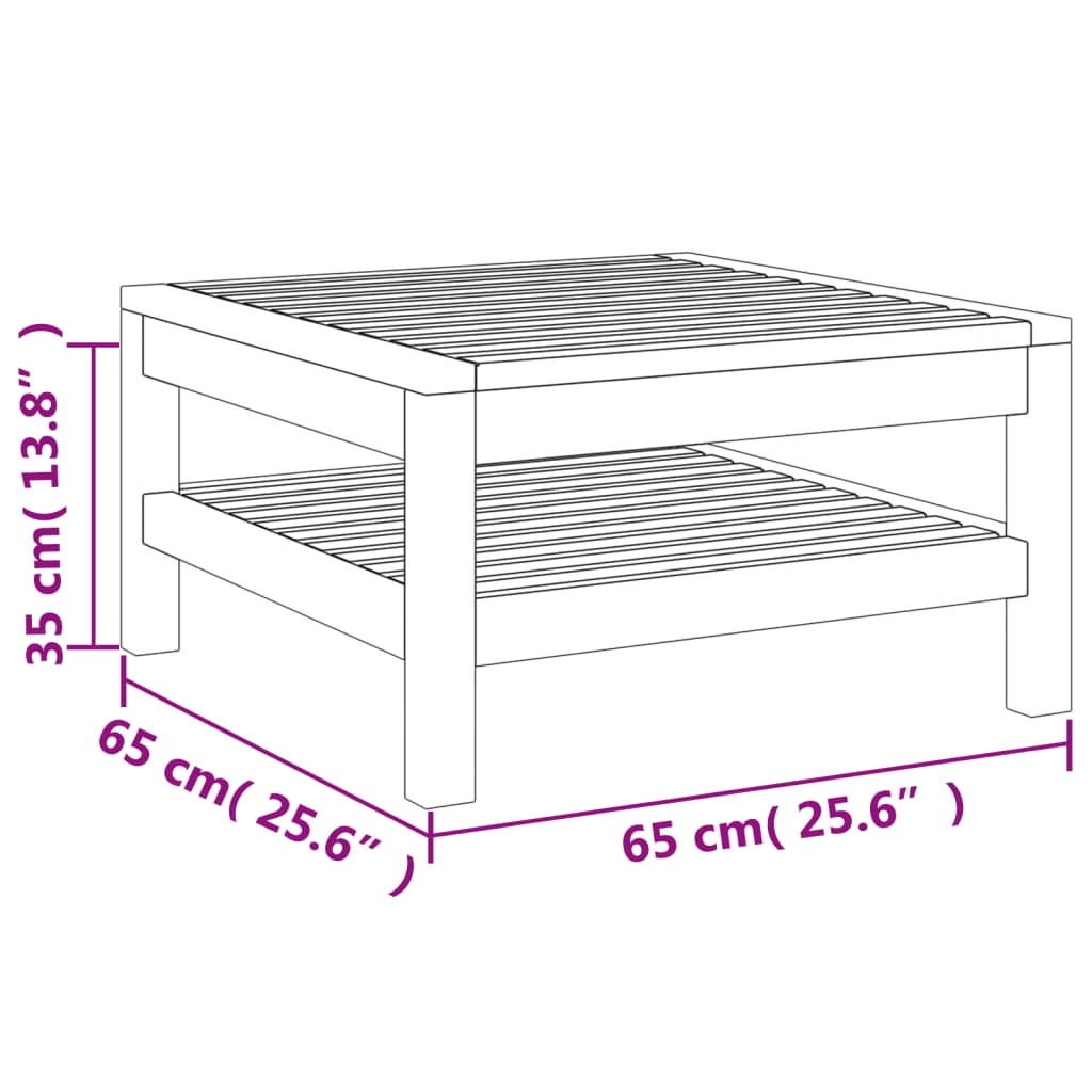 6-tlg. Garten-Lounge-Set mit Creme Kissen Massivholz Akazie