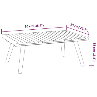 3-tlg. Garten-Lounge-Set mit Kissen Massivholz Akazie