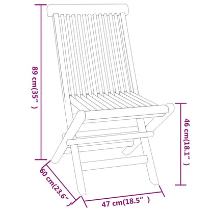 3-piece garden dining set solid teak