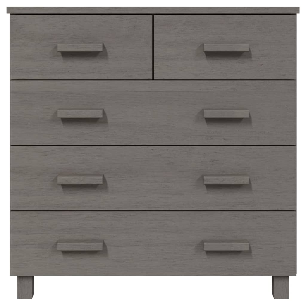 Sideboard HAMAR light grey 79x40x80 cm solid pine