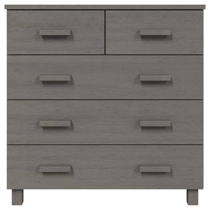 Sideboard HAMAR light grey 79x40x80 cm solid pine