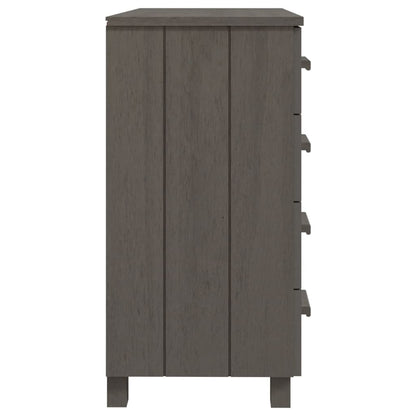 Sideboard HAMAR light grey 79x40x80 cm solid pine