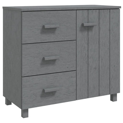 Sideboard HAMAR dark grey 90x40x80 cm solid pine