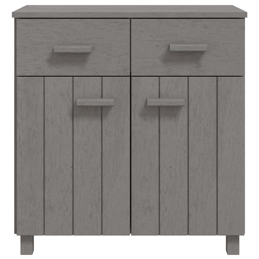 Sideboard HAMAR light grey 79x40x80 cm solid pine