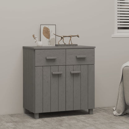 Sideboard HAMAR light grey 79x40x80 cm solid pine