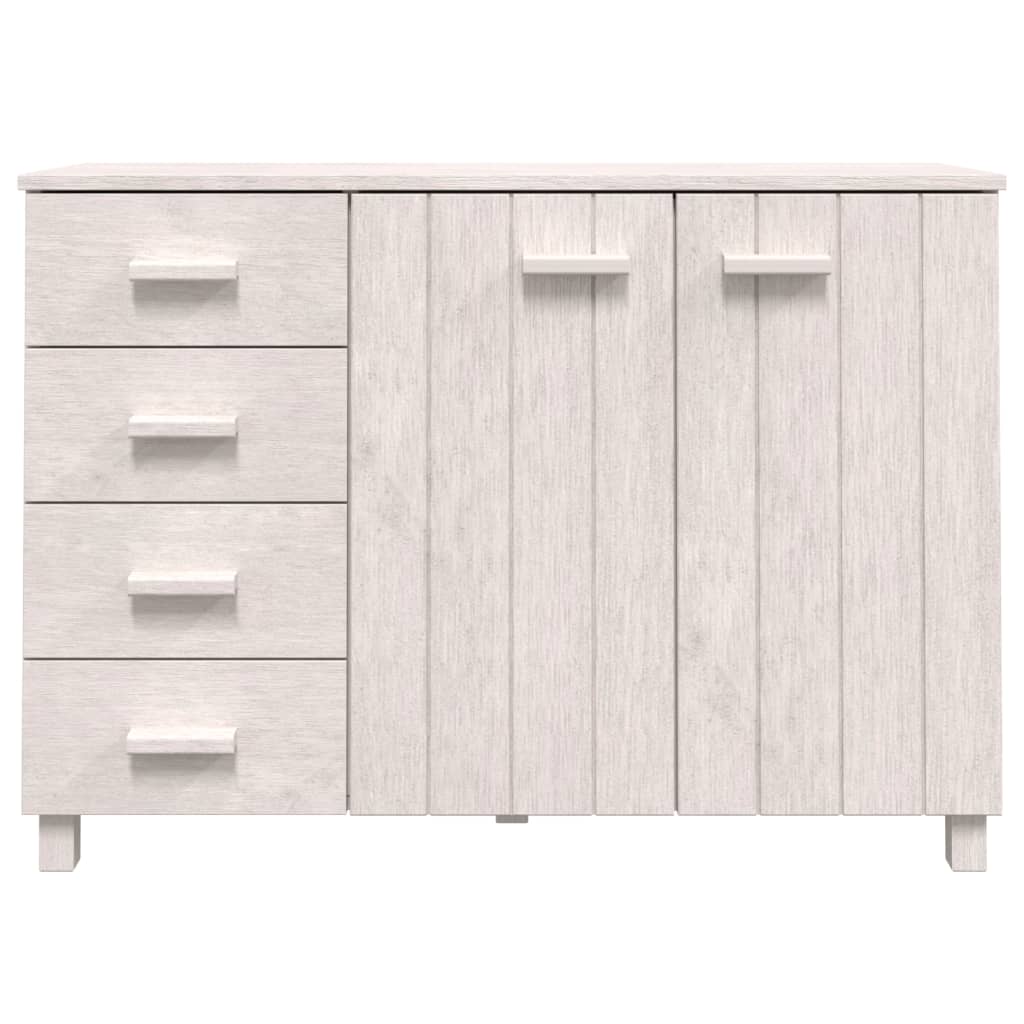 Sideboard HAMAR White 113x40x80 cm solid pine