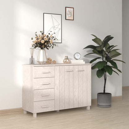 Sideboard HAMAR White 113x40x80 cm solid pine