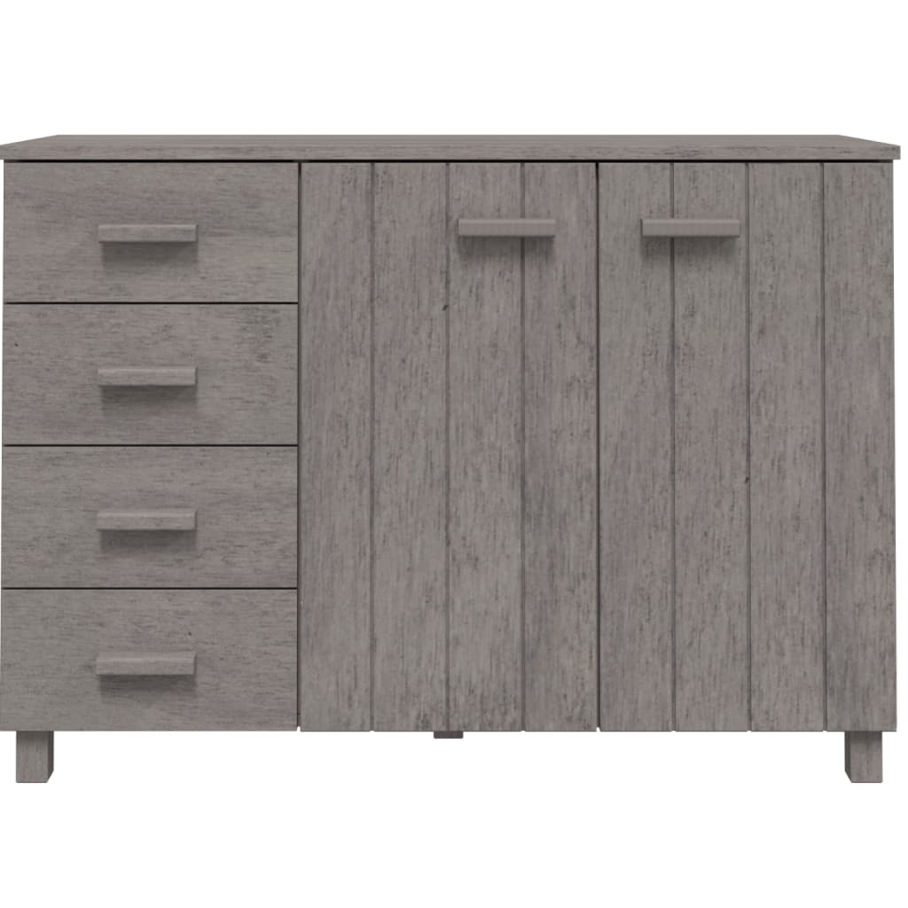 Sideboard HAMAR light grey 113x40x80 cm solid pine