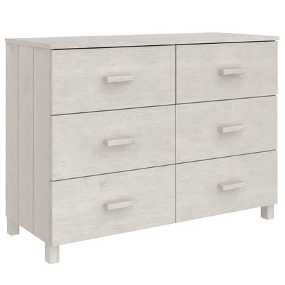 Sideboard HAMAR White 113x40x80 cm solid pine