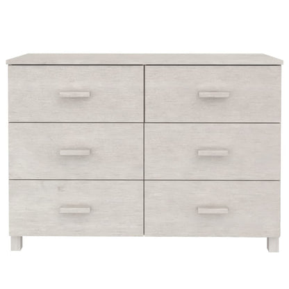 Sideboard HAMAR White 113x40x80 cm solid pine