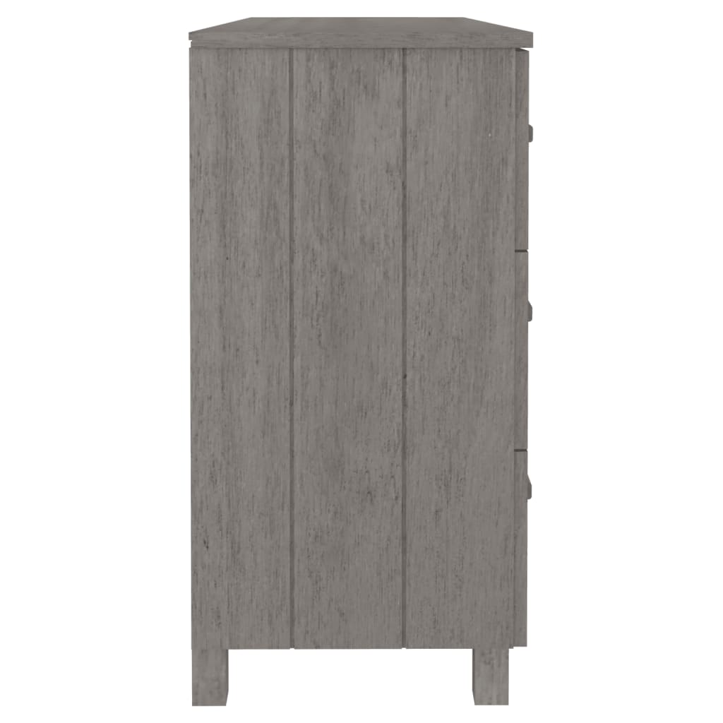 Sideboard HAMAR light grey 113x40x80 cm solid pine