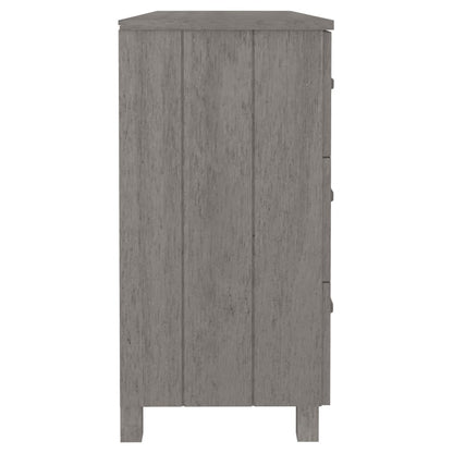 Sideboard HAMAR light grey 113x40x80 cm solid pine