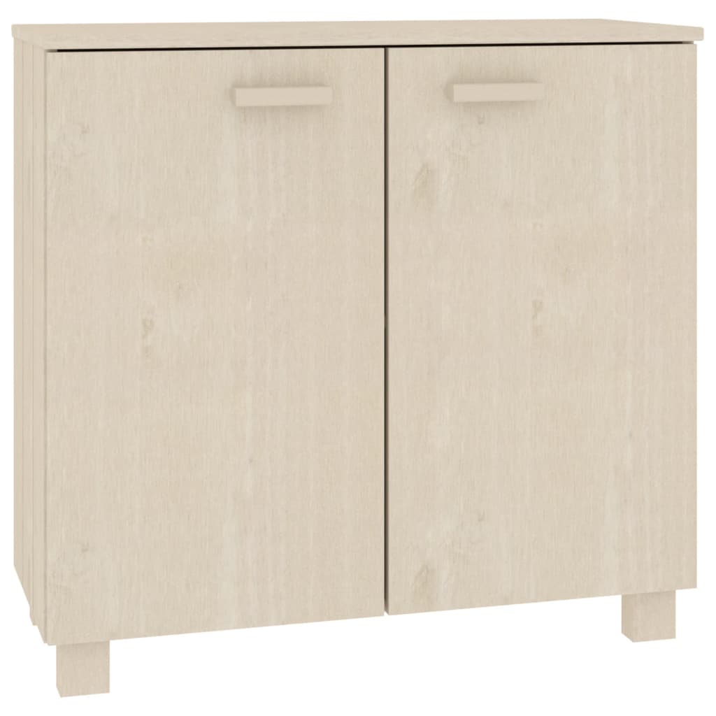 Sideboard HAMAR Honigbraun 85x35x80 cm Massivholz Kiefer