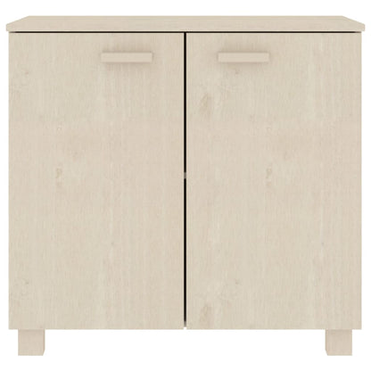 Sideboard HAMAR Honigbraun 85x35x80 cm Massivholz Kiefer