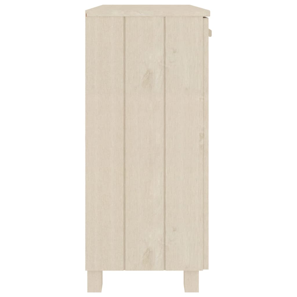 Sideboard HAMAR Honigbraun 85x35x80 cm Massivholz Kiefer